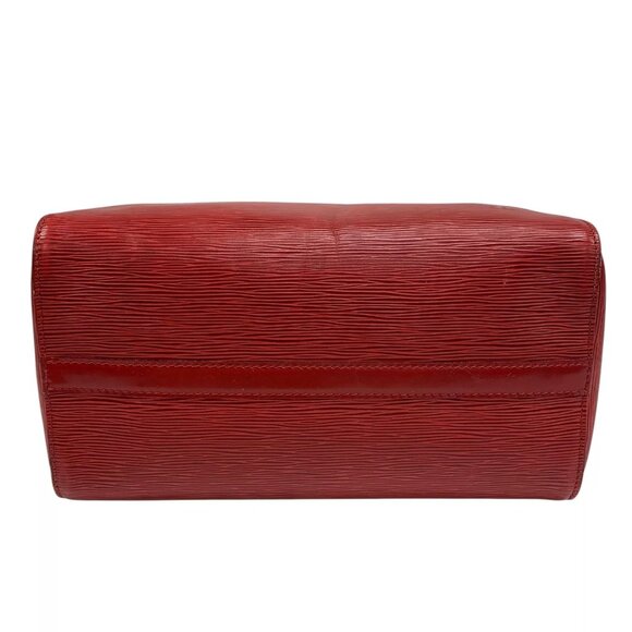 Brown-Bugundy Louis Vuitton Epi Speedy Boston Bag - Picture 6 of 16